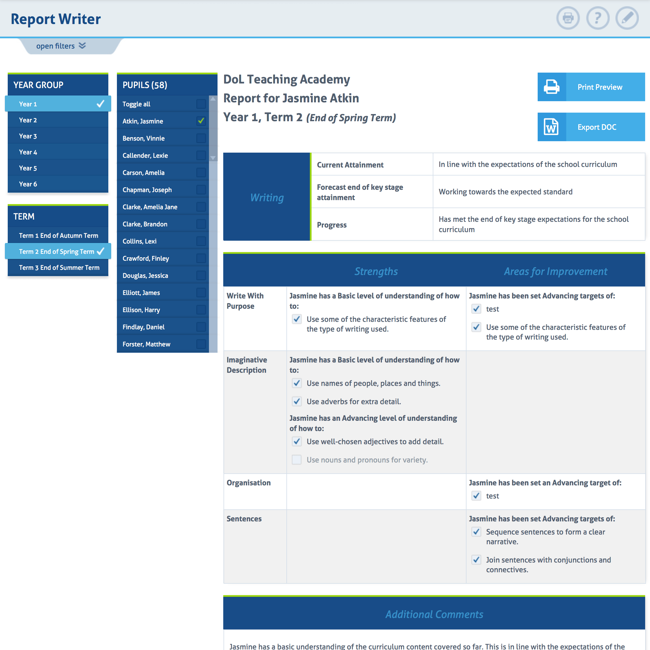 Depth of Learning Screenshot